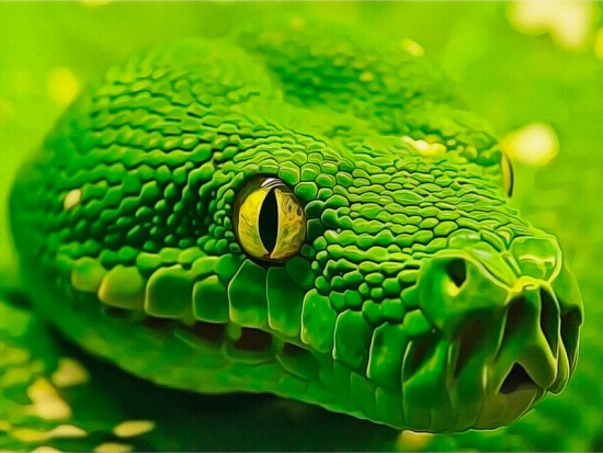 Арт Зелена змія
