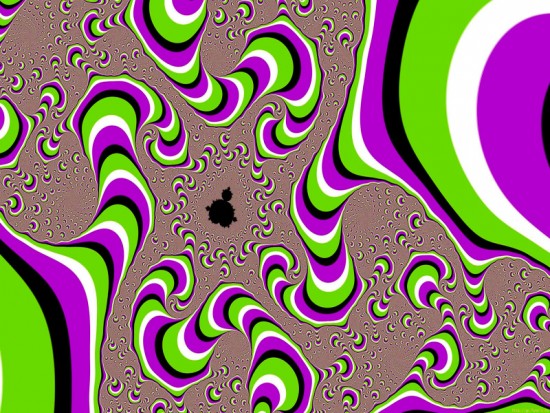 Иллюзия зелено-фиолетовая