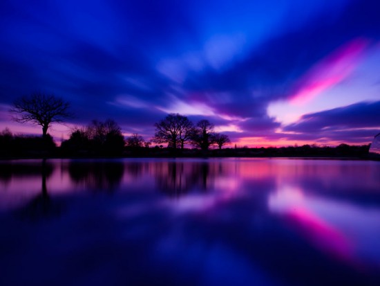 Ночное озеро Великобритания